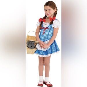 BRAND NEW girl youth the wizard of oz dorothy halloween dress costume size S 4-6